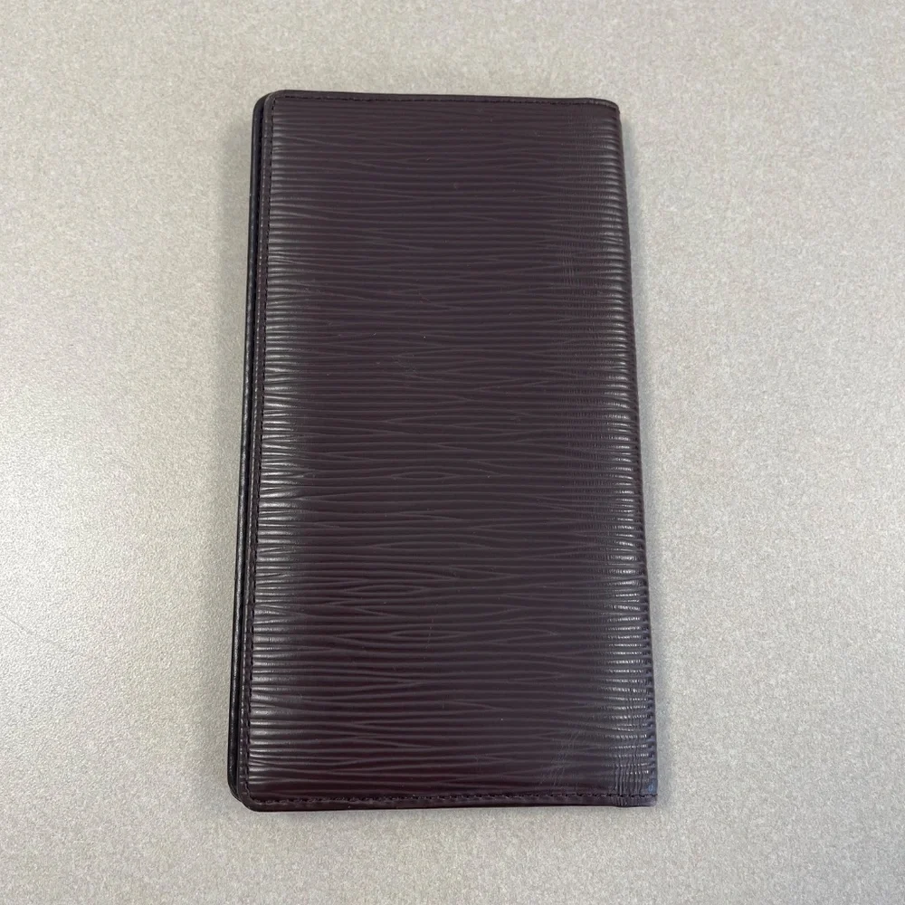 Louis Vuitton Brown Epi Leather Porte Cartes Credit Wallet -Preloved